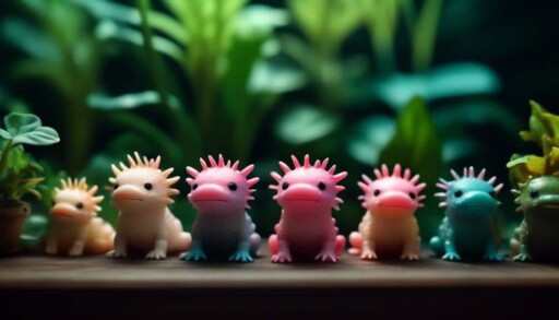 collecting and displaying axolotls