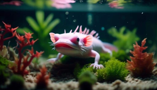 stress reduction for axolotls