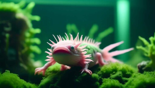 algae impact on axolotls