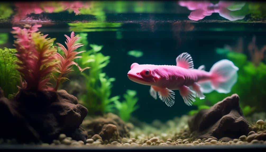 algae control in axolotl habitats