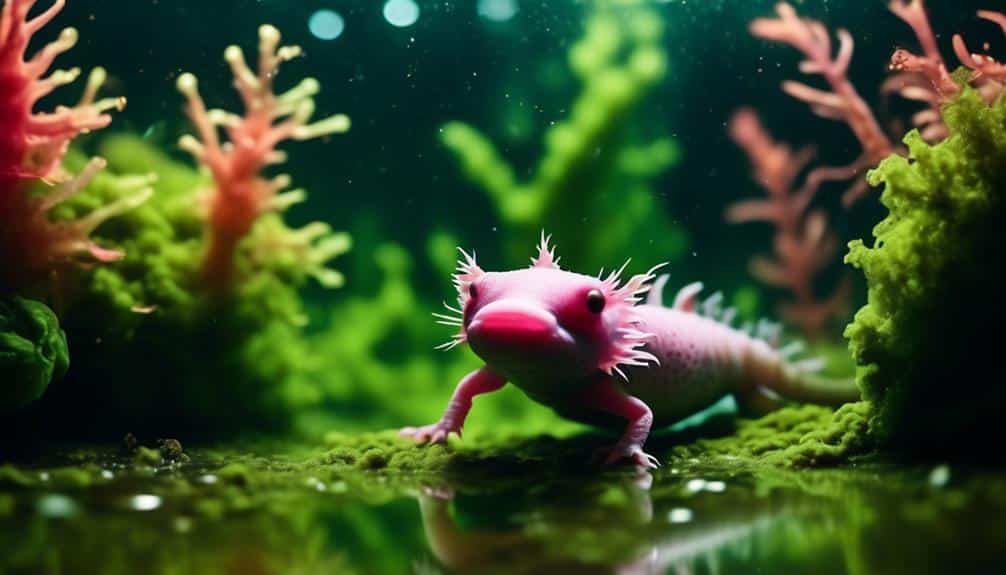 algae problems in axolotl tanks