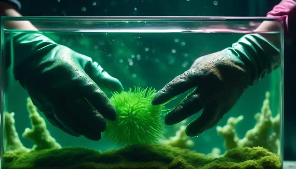 algae removal for axolotls