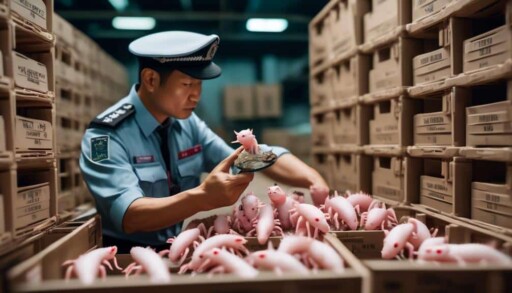 importing axolotls to singapore