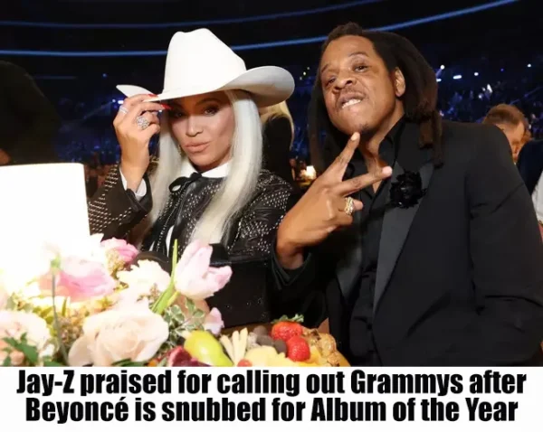 Jay-Z praised for calling out Grammys after Beyoncé is snubbed for Album of the Year