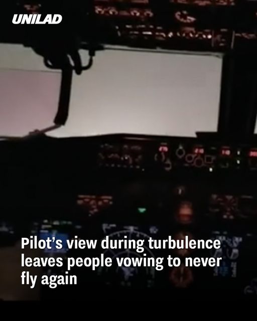 Pilot’s view during turbulence leaves people vowing to never fly again
