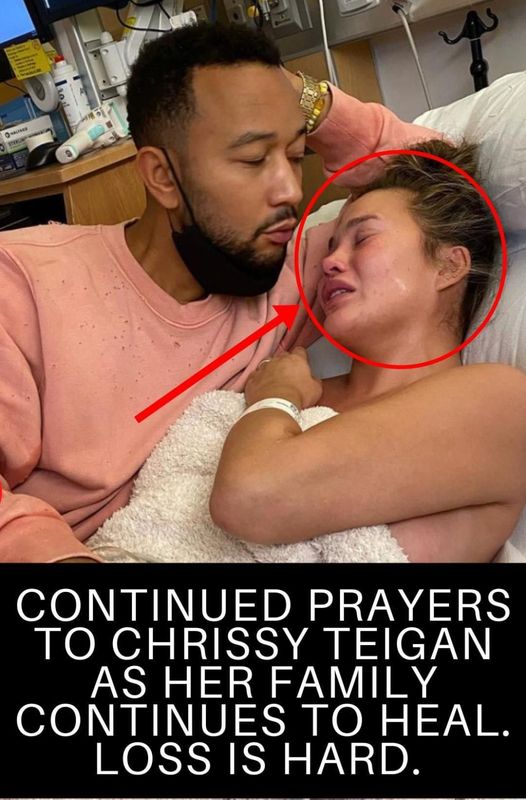 Pregnant Chrissy Teigen, 36, claims she has been coughing up blood… following gastric problems.
