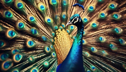 majestic peacock steals show