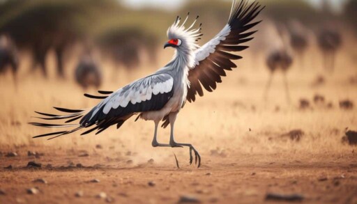 long legged bird with crest