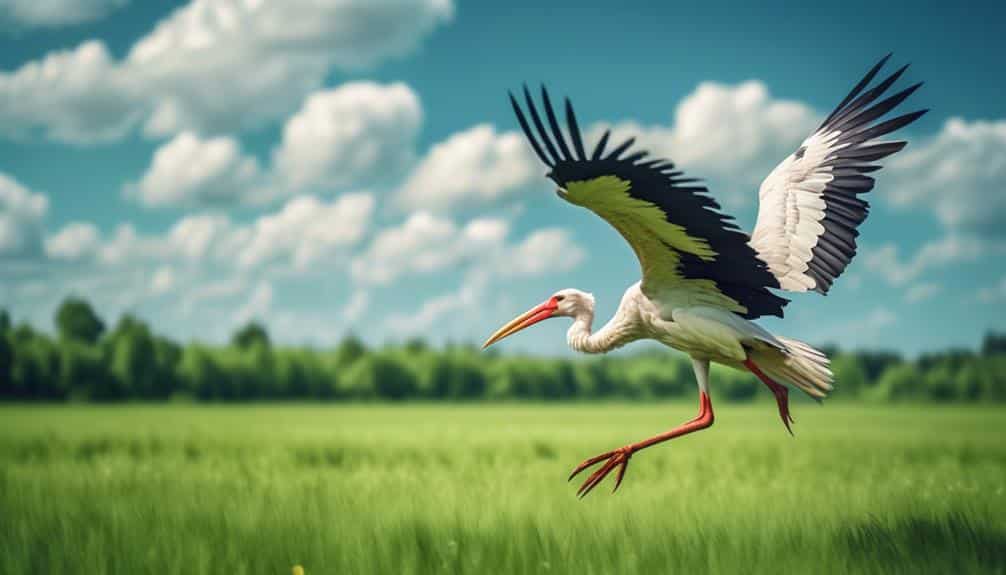 migratory bird with long legs