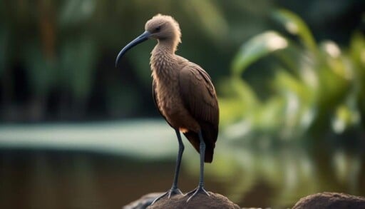 unique bird with hammer shaped head