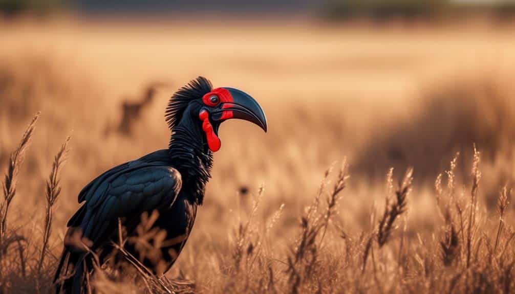 large bird with red throat