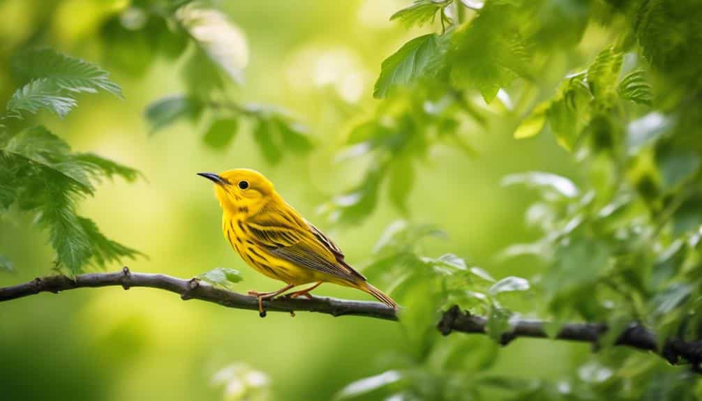 small bird with yellow feathers