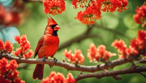 bright red bird species