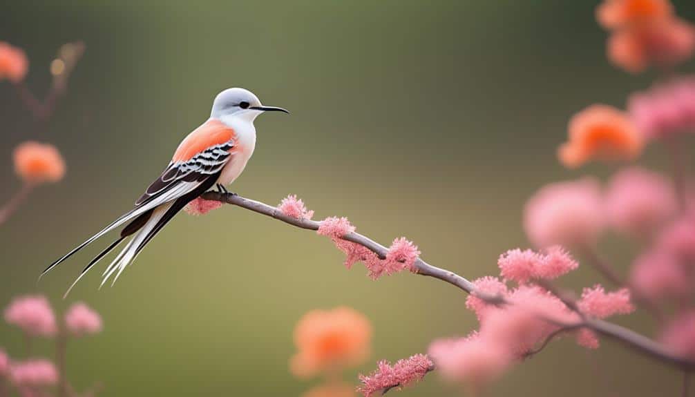 elegant bird with long tail