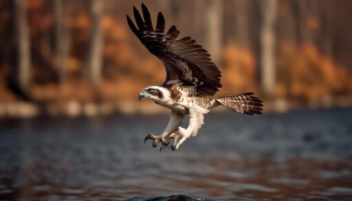 bird of prey with wings