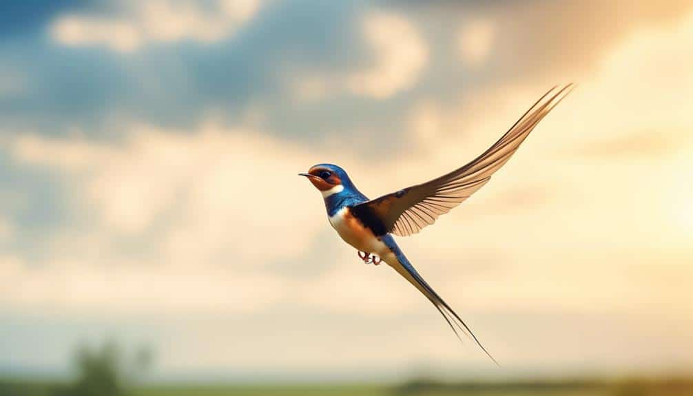 small bird with forked tail