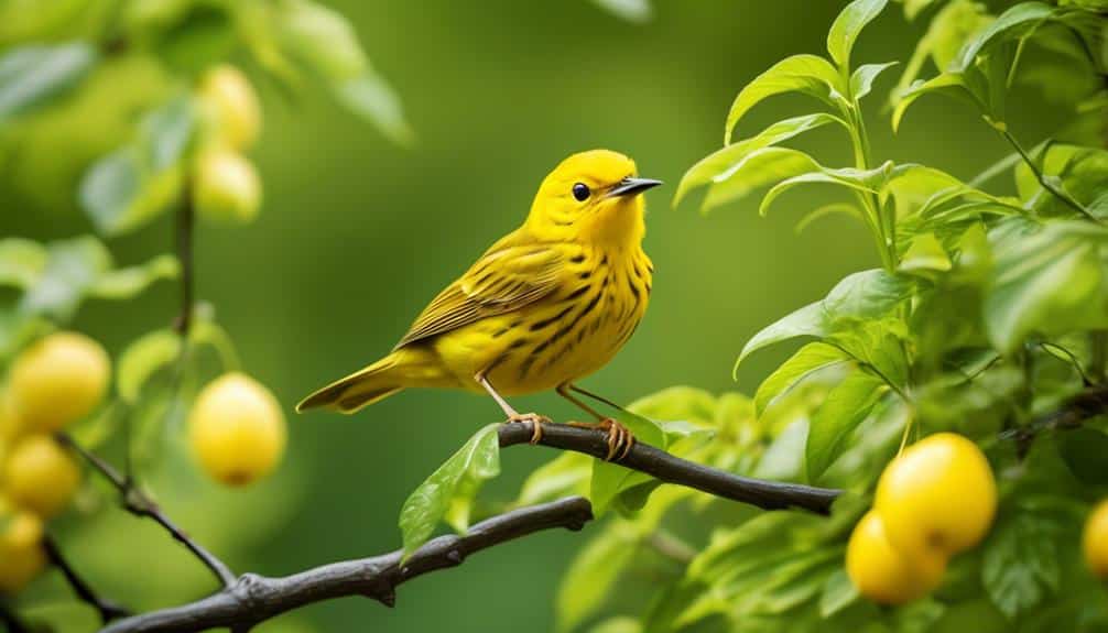 colorful bird with yellow plumage