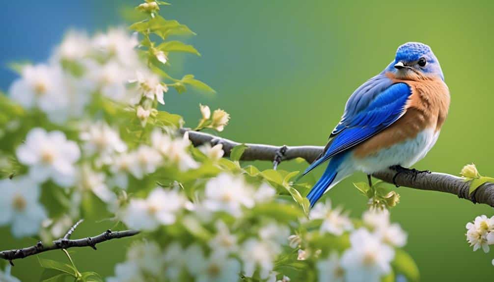 vibrant blue bird species