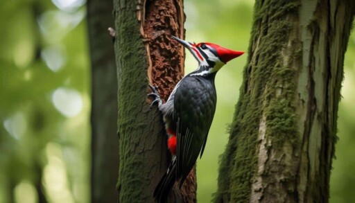 large red crested woodpecker