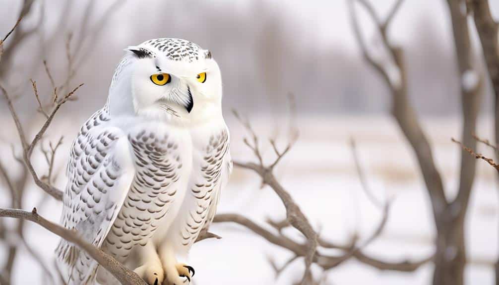arctic bird with white feathers