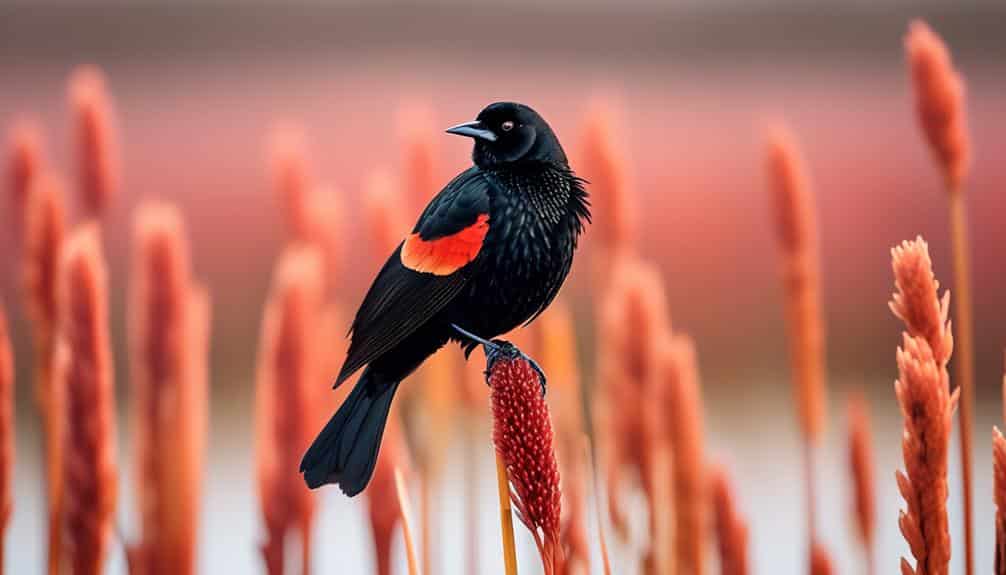 bird with red and black