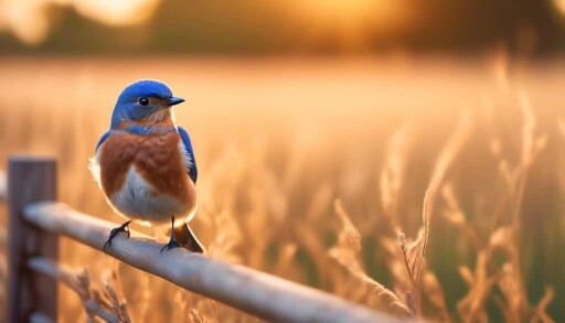 vibrant blue bird species