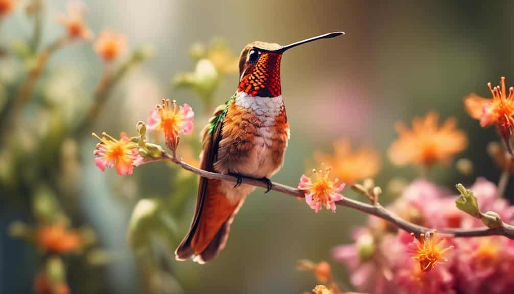 tiny iridescent hummingbird species