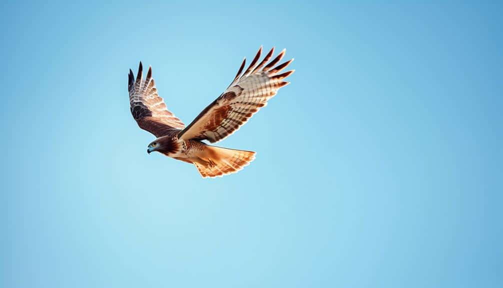 majestic bird with red tail