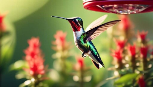 tiny bird with vibrant feathers