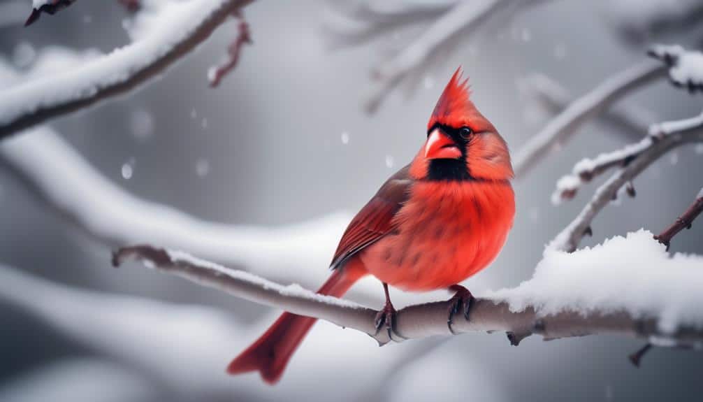 bright red bird species