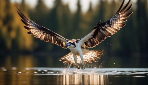 bird of prey with wings
