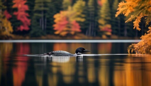 elegant bird with haunting call