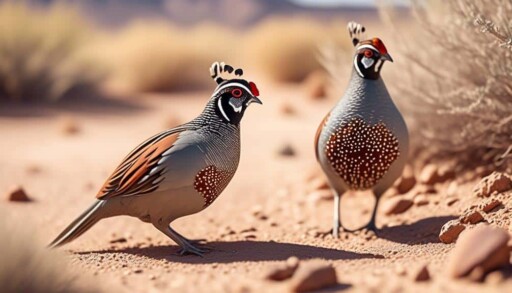 desert dwelling bird with plume