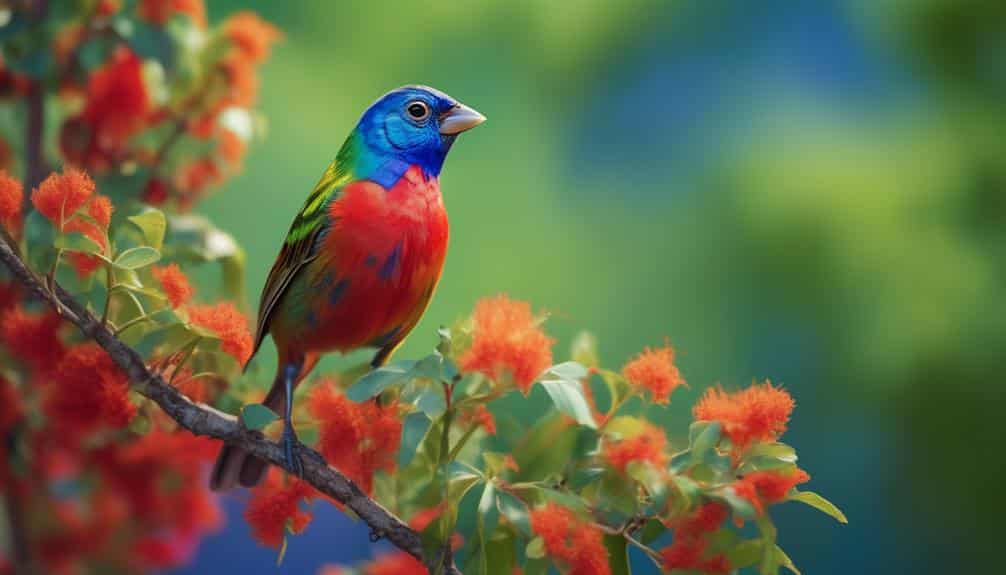colorful bird species