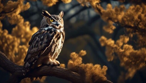 feathered predator of night