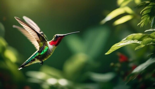 beautiful small iridescent bird