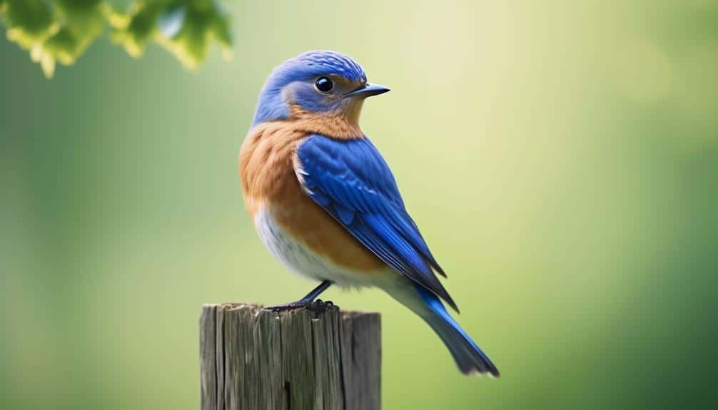 bright blue bird species