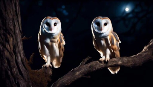 nocturnal bird with heart shaped face