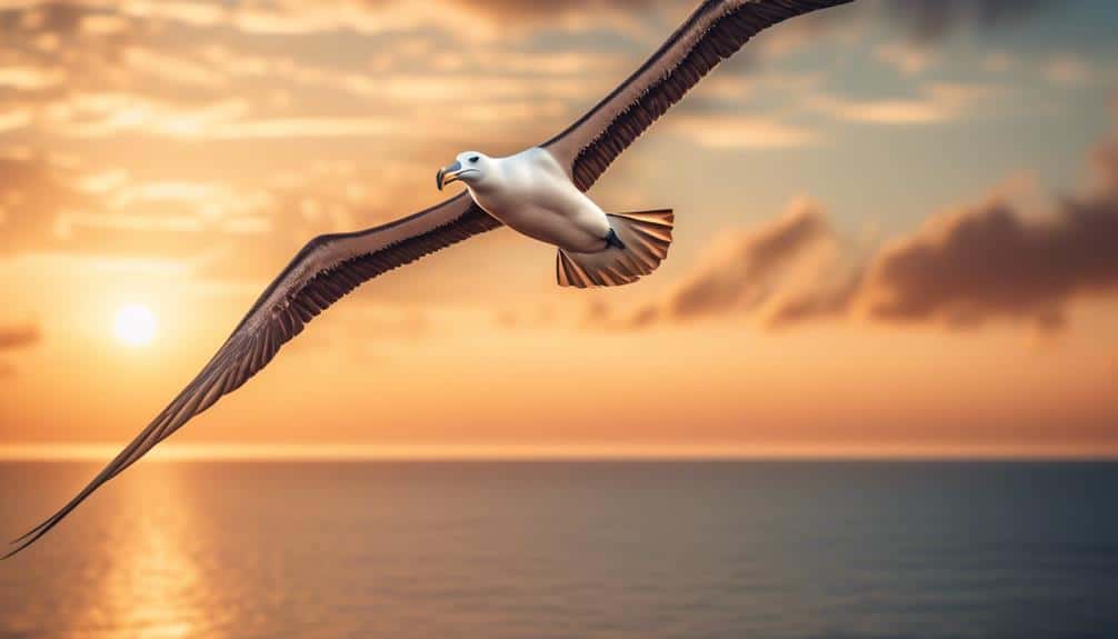 majestic seabird with large wingspan