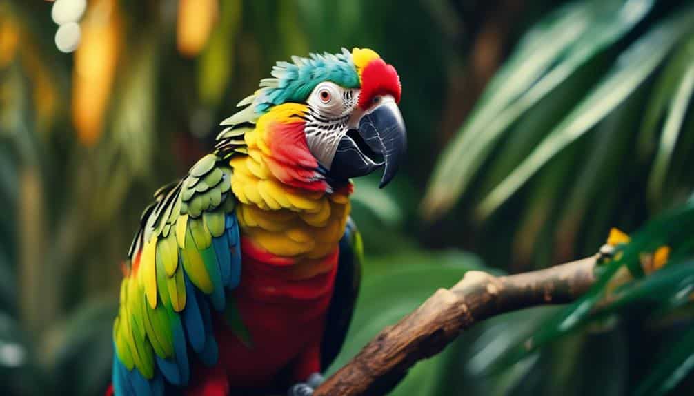 colorful talking bird