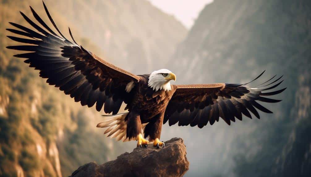 majestic bird soaring high