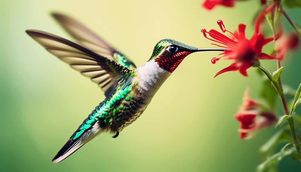 small bird with red throat