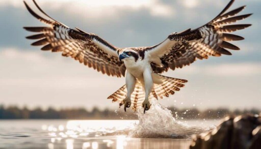 bird of prey with wings