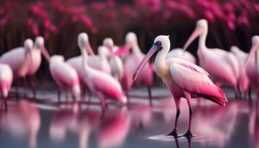 elegant wading birds