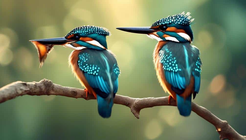 clever river birds hunting