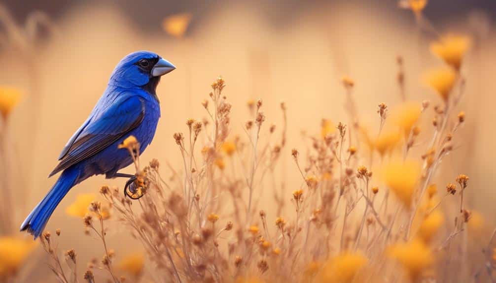 colorful bird with blue plumage