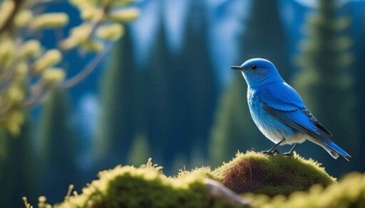 vibrant blue bird species