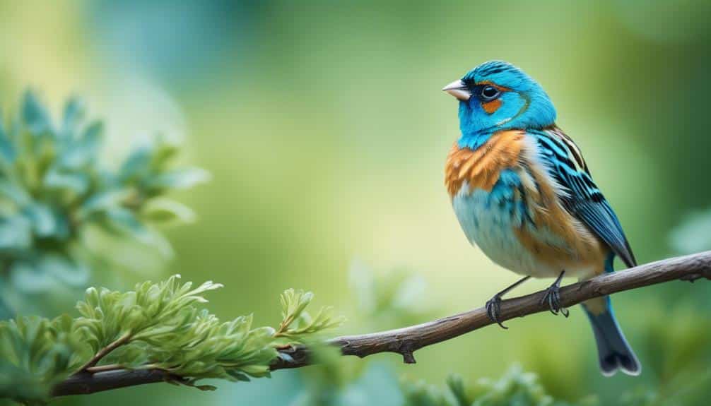 vibrant blue bird species
