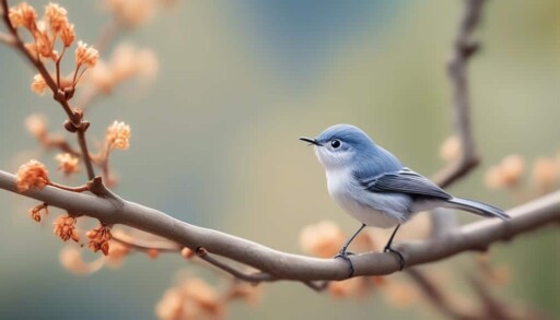 small bird with blue gray feathers