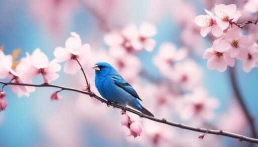 vibrant blue bird species